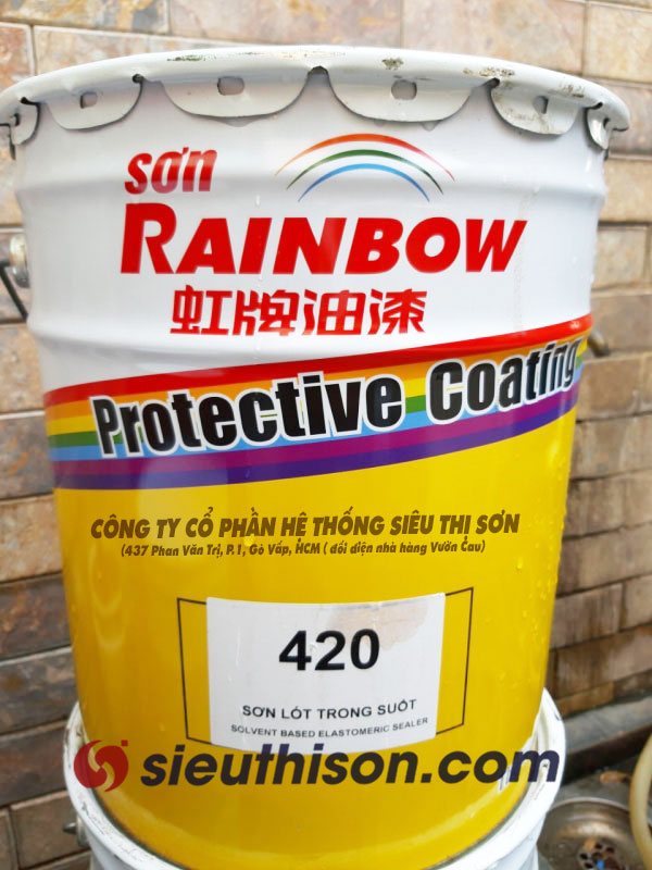 Sơn nước gốc dầu 420 Rainbow là sản phẩm sơn cao cấp với khả năng bảo vệ chống chịu tốt và bền bỉ. Sử dụng sản phẩm này để sơn lại nhà, bạn sẽ cảm nhận được sự không khí trong lành, thoải mái và an toàn cho sức khỏe của gia đình.