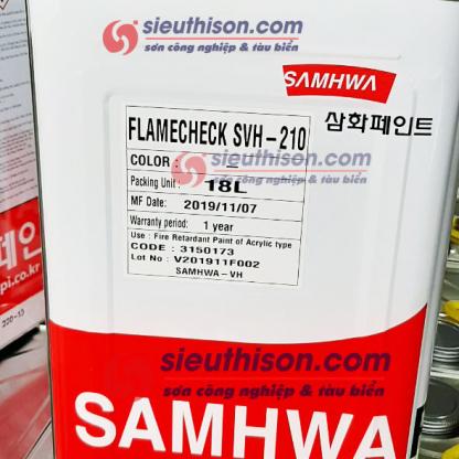Sơn Samhwa FLAMECHECK SVH-210 chống cháy 60, 90, 120, 150 phút