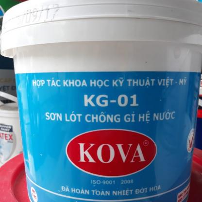 Sơn alkyd chống rỉ hệ nước cho kim loại, sắt thép KG-01 KOVA