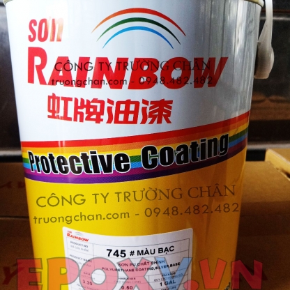 Sơn UP-450F Rainbow sơn phủ PU với thành phần chất rắn cao
